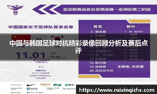 中国与韩国足球对抗精彩录像回顾分析及赛后点评